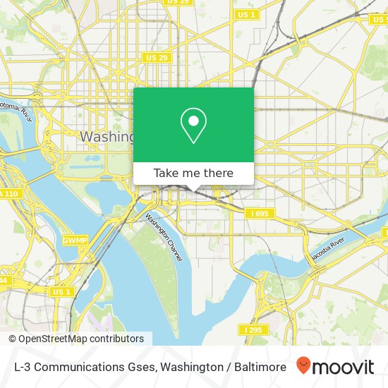 Mapa de L-3 Communications Gses, 400 Virginia Ave SW