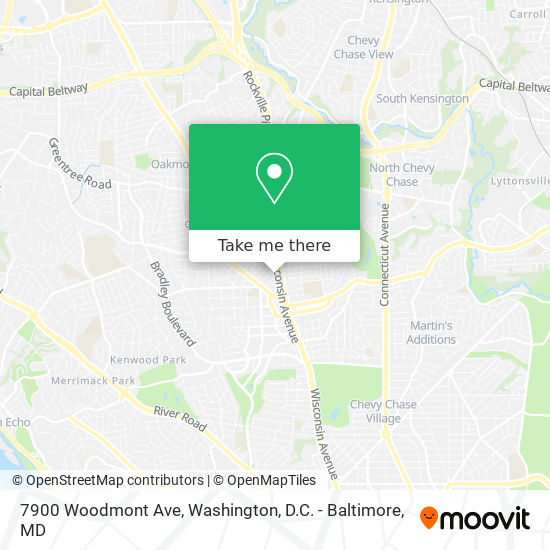 Mapa de 7900 Woodmont Ave