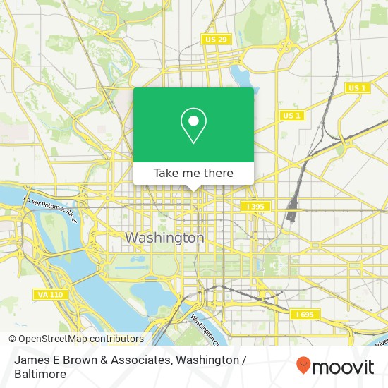 James E Brown & Associates, 1220 L St NW map