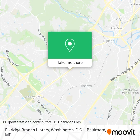 Elkridge Branch Library map