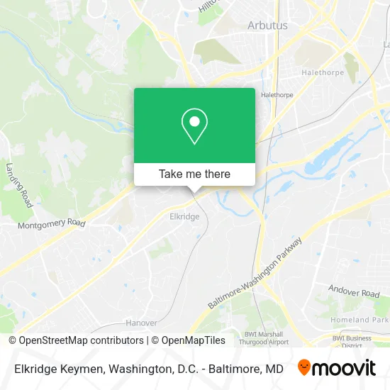 Mapa de Elkridge Keymen