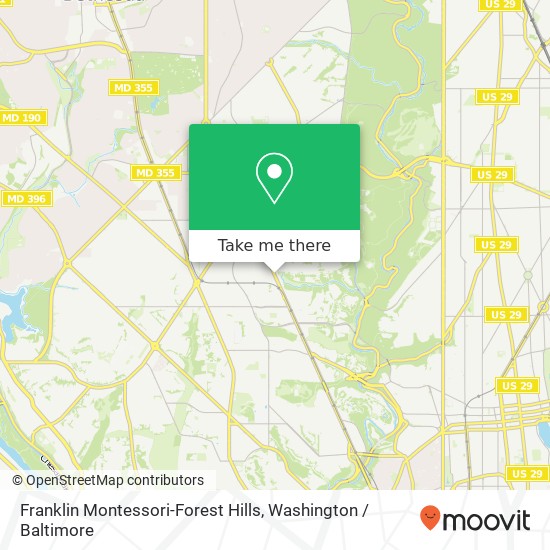 Franklin Montessori-Forest Hills, 4473 Connecticut Ave NW map