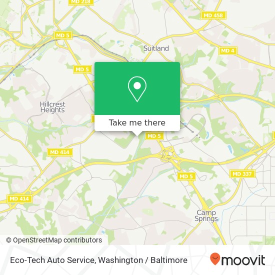 Mapa de Eco-Tech Auto Service, 5325 Beech Rd