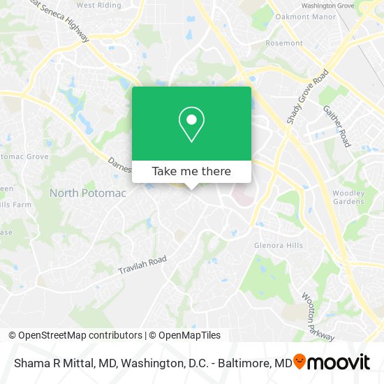 Shama R Mittal, MD map