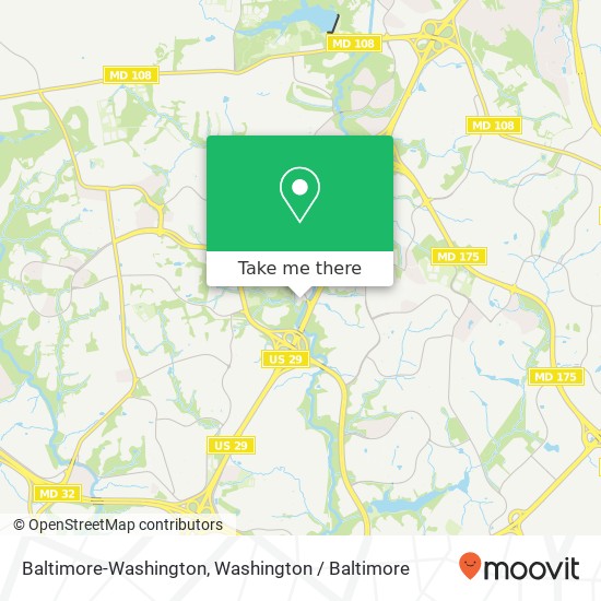 Baltimore-Washington, 5950 Symphony Woods Rd map