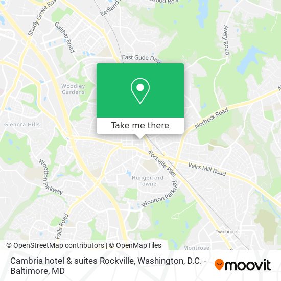 Cambria hotel & suites Rockville map
