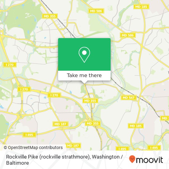Mapa de Rockville Pike (rockville strathmore), Rockville, MD 20852