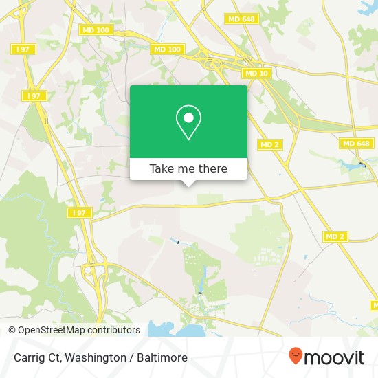 Mapa de Carrig Ct, Millersville, MD 21108