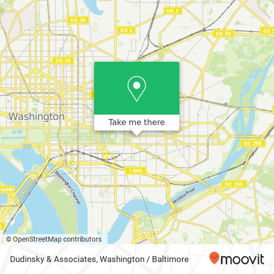 Mapa de Dudinsky & Associates, 305 E Capitol St SE