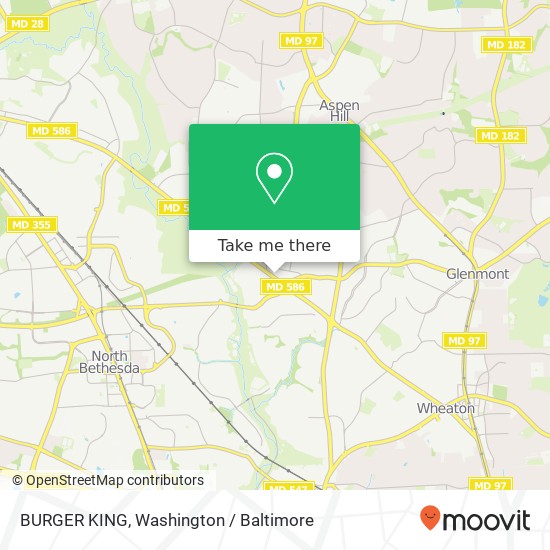 Mapa de BURGER KING, 12265 Veirs Mill Rd