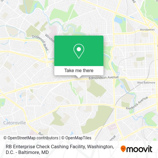 RB Enterprise Check Cashing Facility map