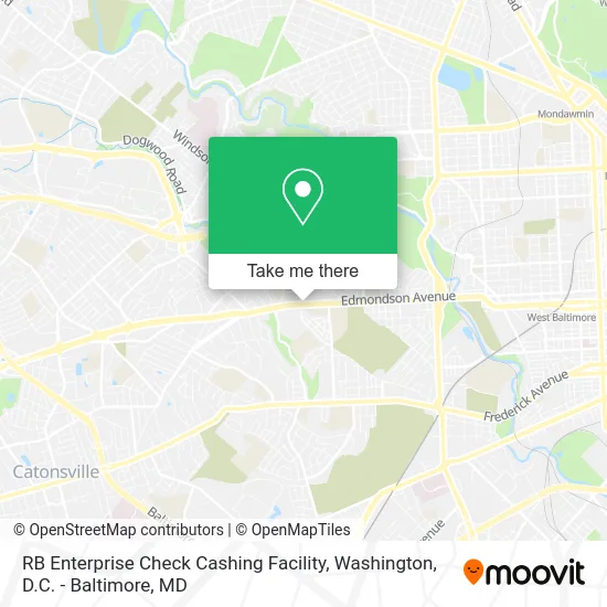 RB Enterprise Check Cashing Facility map