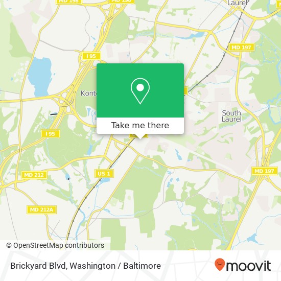 Brickyard Blvd, Beltsville (CALVERTON), MD 20705 map