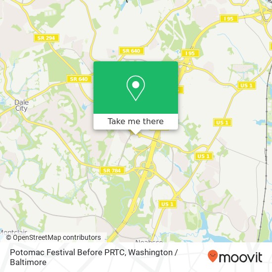 Mapa de Potomac Festival Before PRTC