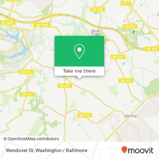 Wendover Dr, Vienna, VA 22181 map