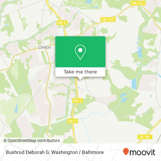 Bushrod Deborah G, 7501 Surratts Rd map