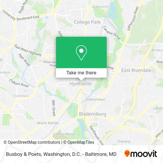 Mapa de Busboy & Poets