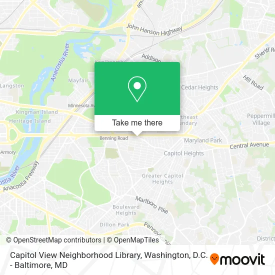 Mapa de Capitol View Neighborhood Library