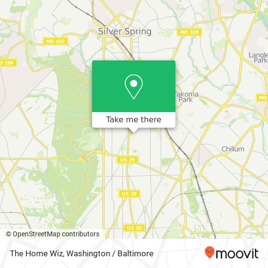 Mapa de The Home Wiz, 6415 9th St NW