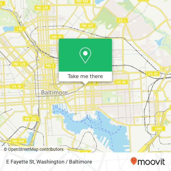 E Fayette St, Baltimore, MD 21287 map