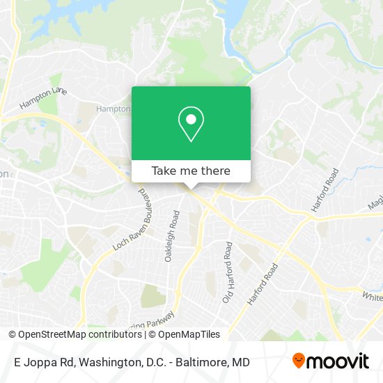 E Joppa Rd map