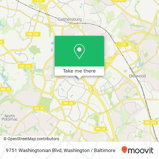 9751 Washingtonian Blvd, Gaithersburg, MD 20878 map