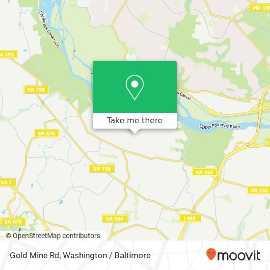 Mapa de Gold Mine Rd, McLean, VA 22102