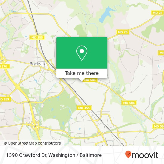 1390 Crawford Dr, Rockville, MD 20851 map