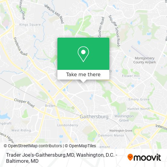 Trader Joe's-Gaithersburg,MD map