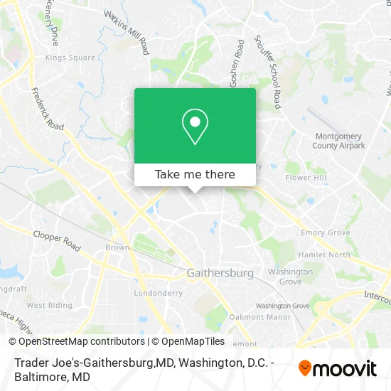 Mapa de Trader Joe's-Gaithersburg,MD