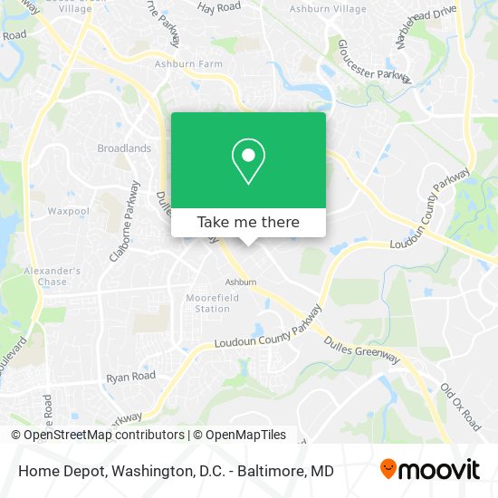 Home Depot map