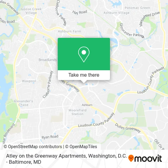 Mapa de Atley on the Greenway Apartments
