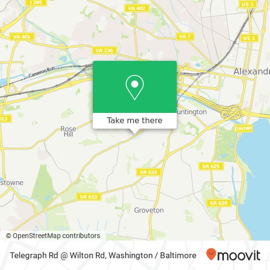 Mapa de Telegraph Rd @ Wilton Rd, 5966 Telegraph Rd