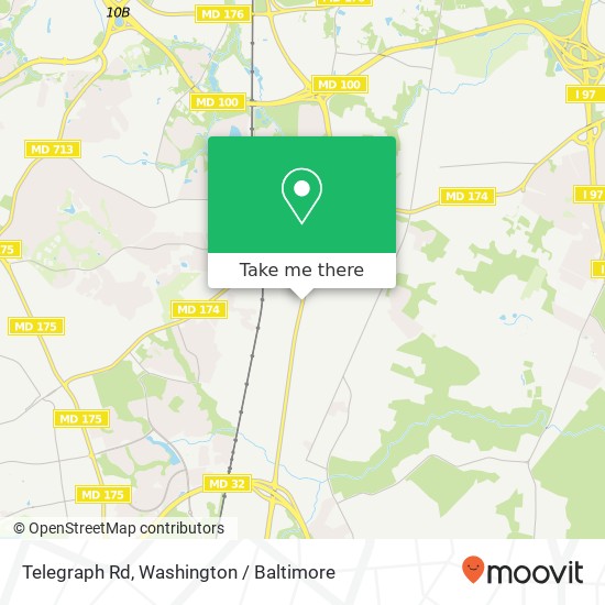 Mapa de Telegraph Rd, Severn, MD 21144