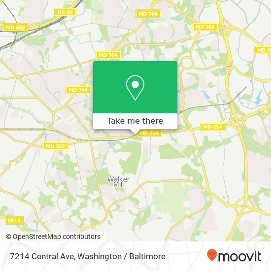 7214 Central Ave, Capitol Heights, MD 20743 map