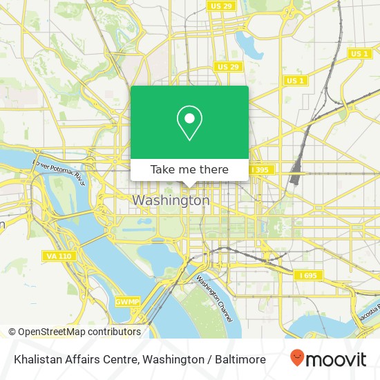 Mapa de Khalistan Affairs Centre, 529 14th St NW