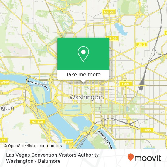 Mapa de Las Vegas Convention-Visitors Authority