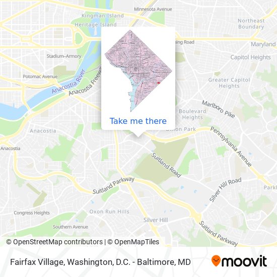 Fairfax Village map