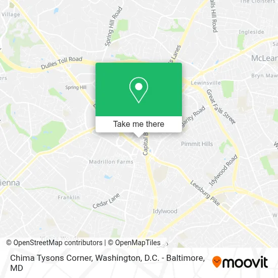 Chima Tysons Corner map