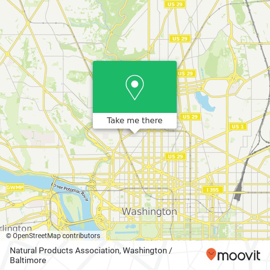 Natural Products Association, 1773 T St NW map