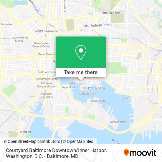 Courtyard Baltimore Downtown / Inner Harbor map