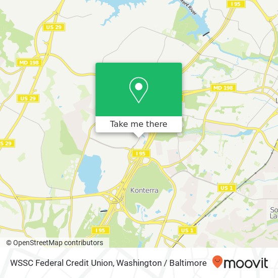 WSSC Federal Credit Union, 14501 Sweitzer Ln map