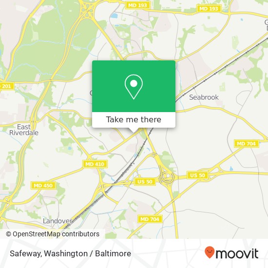 Mapa de Safeway, 8484 Annapolis Rd