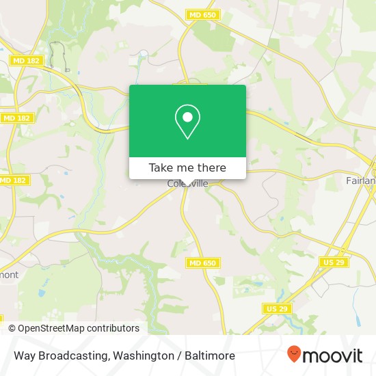 Way Broadcasting, 13321 New Hampshire Ave map