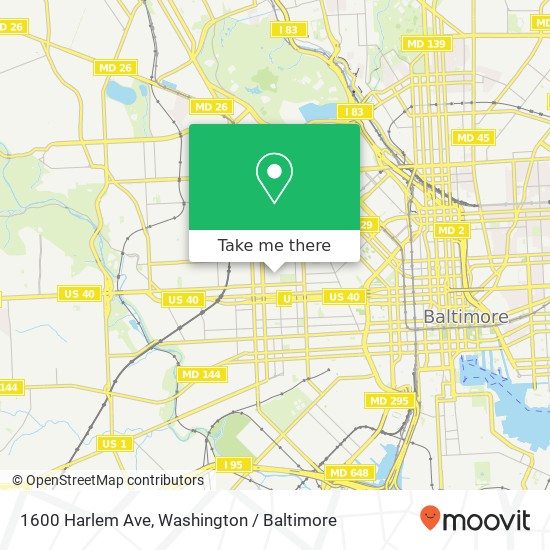 1600 Harlem Ave, Baltimore, MD 21217 map