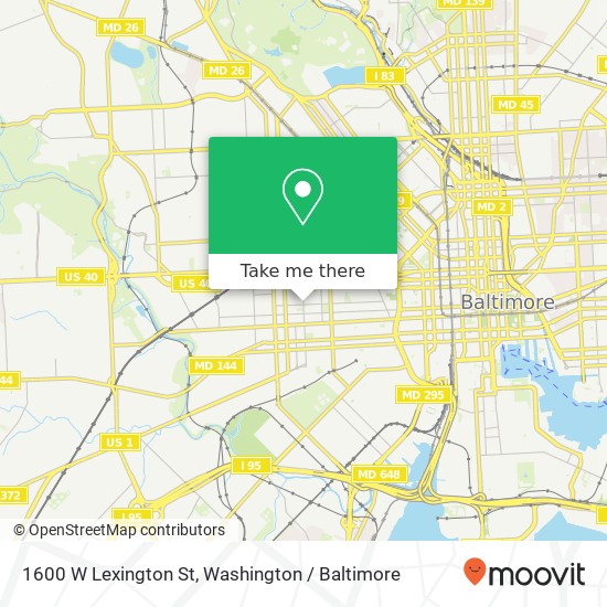 1600 W Lexington St, Baltimore, MD 21223 map