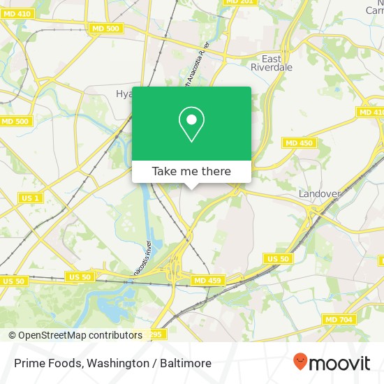 Mapa de Prime Foods, 5222 Monroe Pl