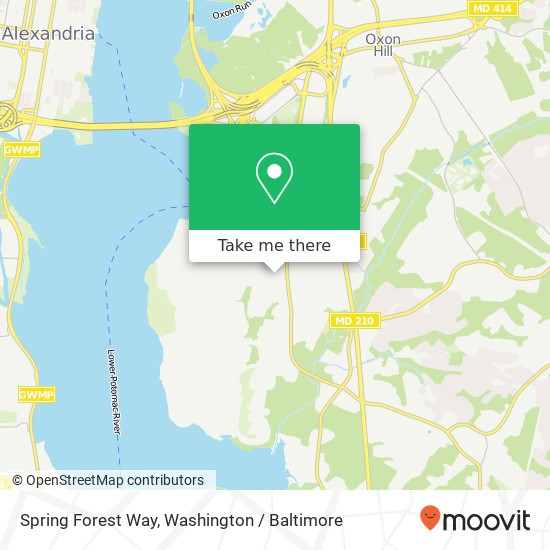 Spring Forest Way, Fort Washington, MD 20744 map