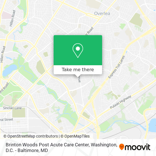 Brinton Woods Post Acute Care Center map