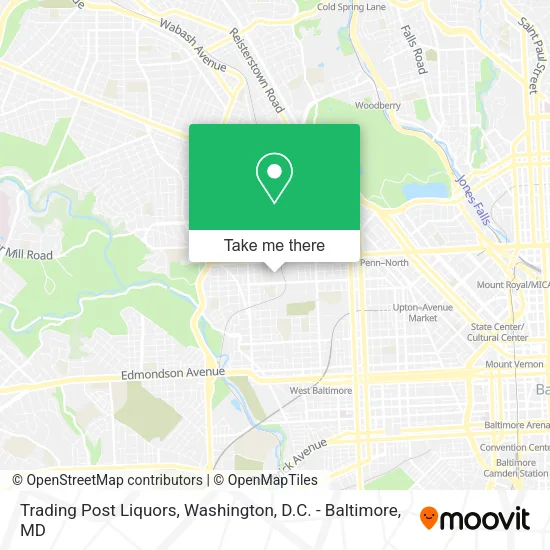 Mapa de Trading Post Liquors